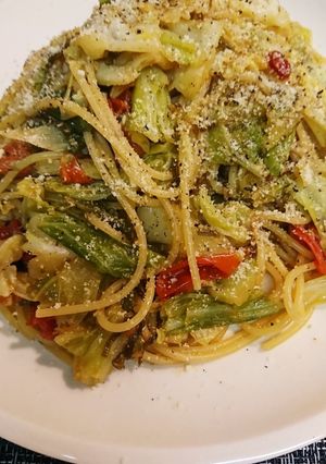 キャベツとtomatoのパスタ-レシピのメイン写真