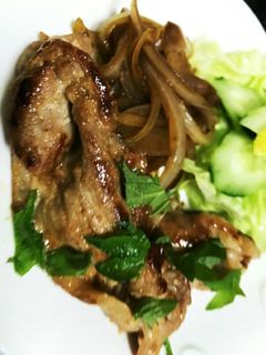 簡単ヘルシー☆豚肉生姜焼き-レシピのメイン写真