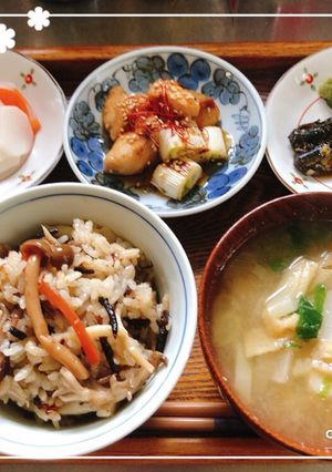 簡単土鍋ご飯・作り置きひじき煮のリメイク-レシピのメイン写真
