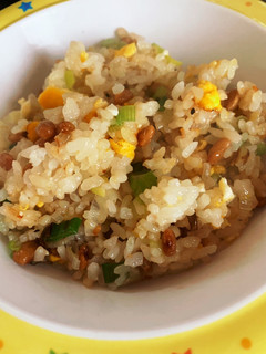 子供喜ぶパラパラ納豆炒飯♡-レシピのメイン写真