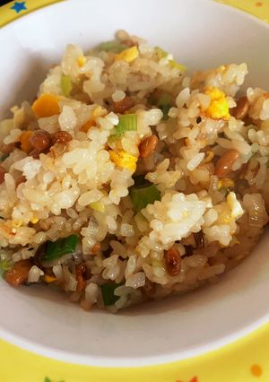 子供喜ぶパラパラ納豆炒飯♡-レシピのメイン写真