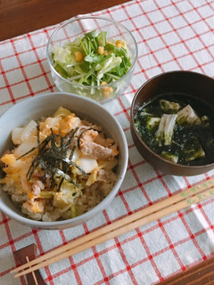 〇〇でかさ増し!豚キムチ丼-レシピのメイン写真