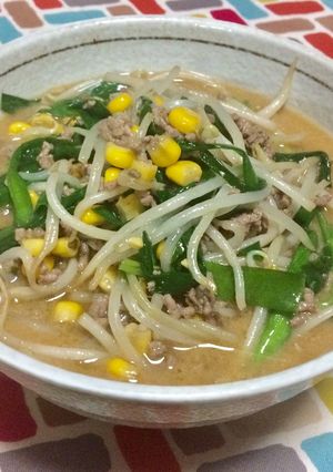 超簡単☆こく旨魚介系Wスープ味噌らーめん-レシピのメイン写真