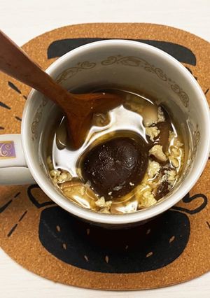 乾燥椎茸と卵のスープ（レンジ調理）-レシピのメイン写真