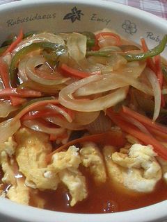 給料日前に活躍!卵の野菜あんかけ☆-レシピのメイン写真