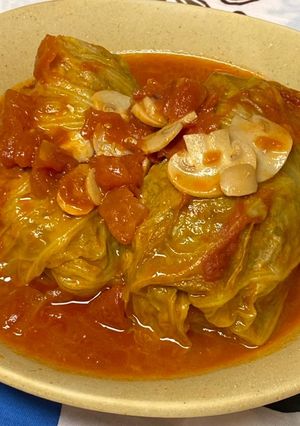 トマト缶で煮込むロールキャベツ-レシピのメイン写真