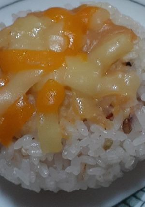 十八雑穀米焼き味噌おにぎりチ~ズのせ。-レシピのメイン写真