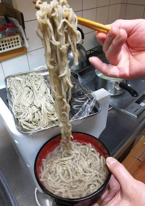 ヌードルメーカー失敗しない100%蕎麦2-レシピのメイン写真