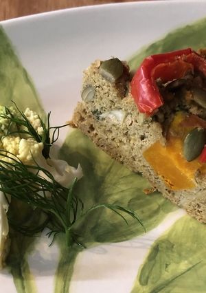 グリーンバナナの粉野菜ケークサレ-レシピのメイン写真