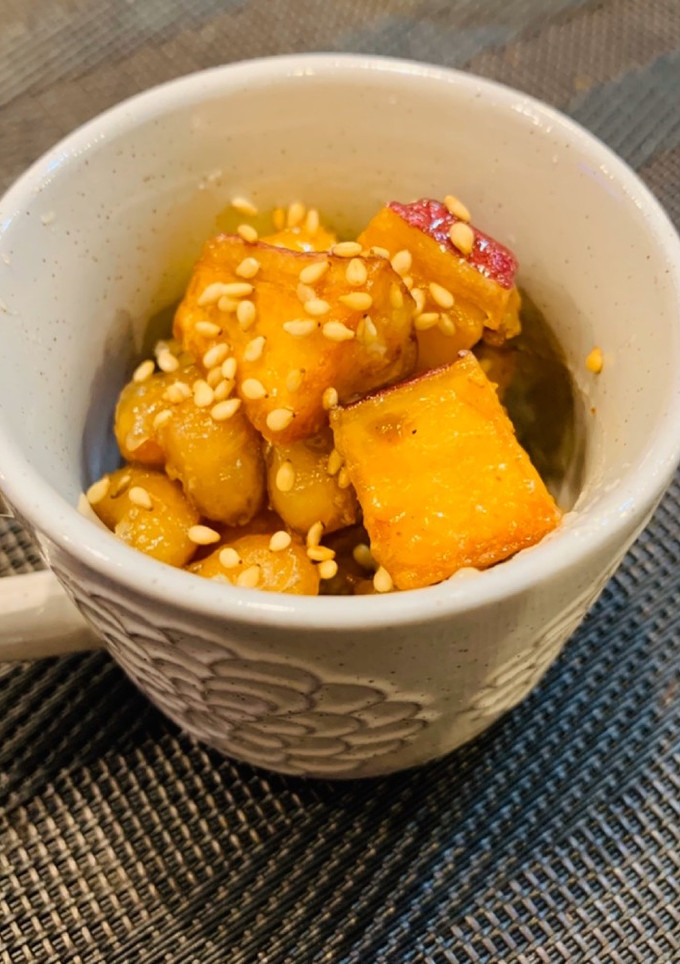 さつま芋と大豆の甘がらめ-レシピのメイン写真