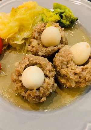うずら卵入り蒸し団子-レシピのメイン写真