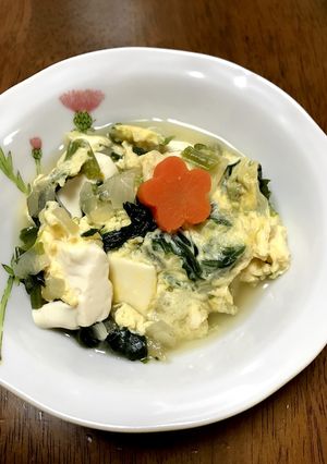 フライパンで10分！豆腐の野菜の卵とじ☆-レシピのメイン写真