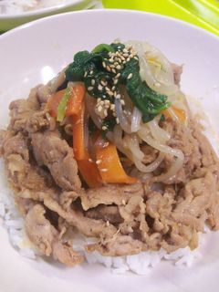 カフェ風★しょうが焼きナムル丼-レシピのメイン写真