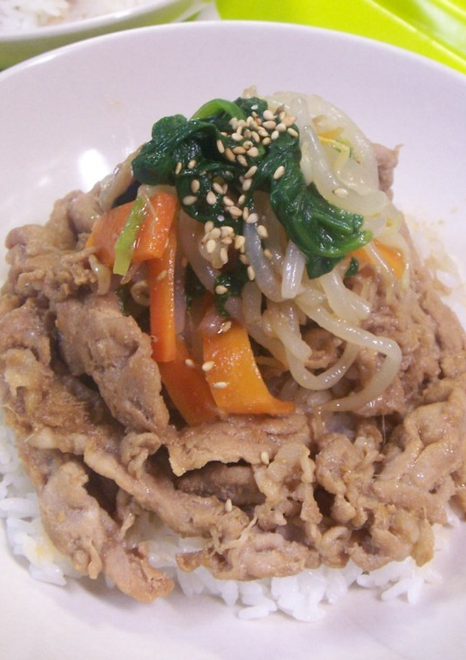 カフェ風★しょうが焼きナムル丼-レシピのメイン写真