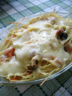 タイカレーで スパゲッティーグラタン-レシピのメイン写真