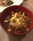 ★ひよこ豆とキャベツと玉ねぎのお味噌汁★