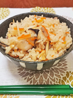 鶏五目炊き込みご飯-レシピのメイン写真