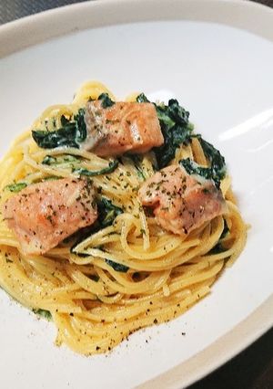 ☆鮭とほうれん草のクリームパスタ☆-レシピのメイン写真