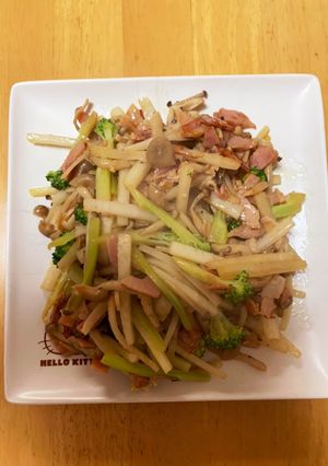 大根の皮の炒め物-レシピのメイン写真