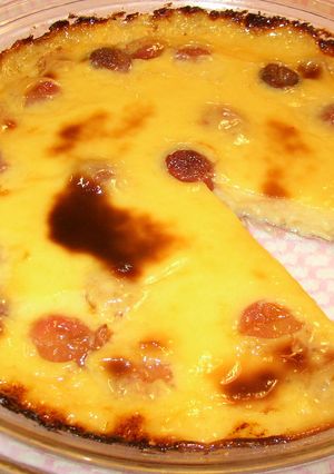 混ぜて焼くだけ★さくらんぼのフラン-レシピのメイン写真