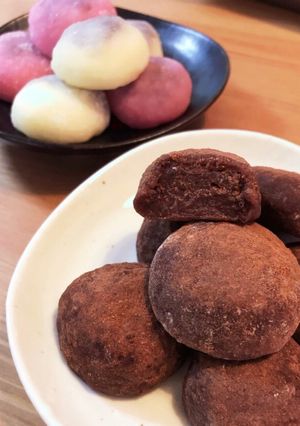 レンジで簡単☆チョコinチョコもち-レシピのメイン写真