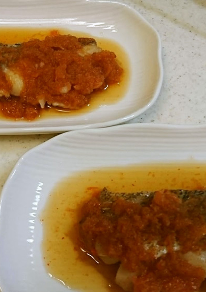 タラのにんじんおろしの煮付け-レシピのメイン写真