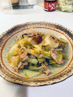 食べるラー油で簡単!回鍋肉風炒め物-レシピのメイン写真