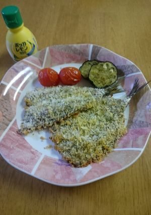 鰯　麺麭粉　瓦斯天火焼-レシピのメイン写真