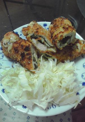 ノンフライ鶏ささみ大葉チーズカツ-レシピのメイン写真