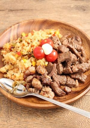 簡単！サイコロステーキ-レシピのメイン写真