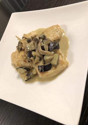 鶏むね肉カレークリームソース-レシピのメイン写真