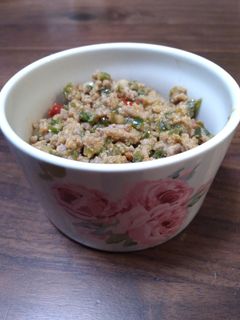 ピリ辛ピーマンひき肉そぼろ-レシピのメイン写真