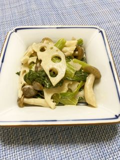蓮根と小松菜の和え物-レシピのメイン写真
