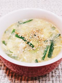 長葱ニラとなめたけのスープ♬-レシピのメイン写真