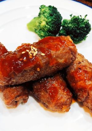 簡単✨お餅肉巻き-レシピのメイン写真