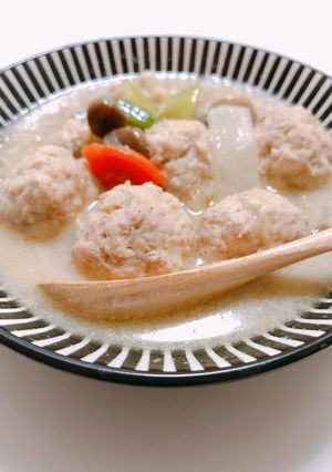 簡単☆お鍋やスープに☆ふわふわ鶏つみれ☆-レシピのメイン写真