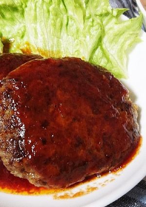 捏ねない！ジューシーやわらかハンバーグ-レシピのメイン写真