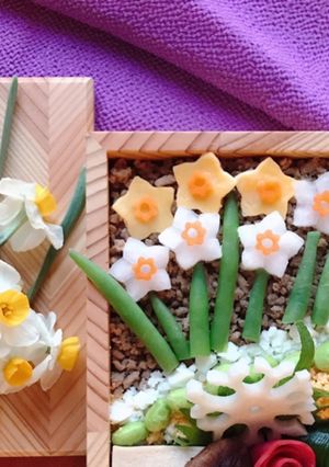 お弁当に！大根と人参の甘酢水仙❁-レシピのメイン写真