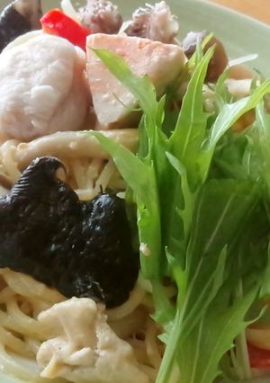 あんこうの胡麻味噌カルボナーラ-レシピのメイン写真