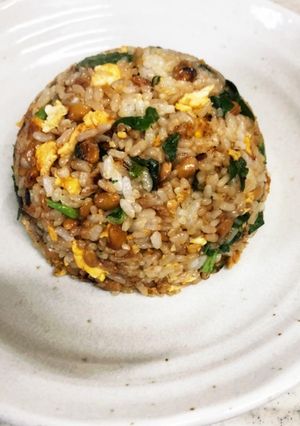 納豆と大根の葉チャーハン-レシピのメイン写真