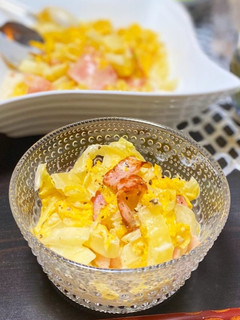 白菜の大量消費に♪ベーコンと白菜のサラダ-レシピのメイン写真