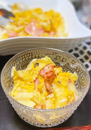 白菜の大量消費に♪ベーコンと白菜のサラダ-レシピのメイン写真