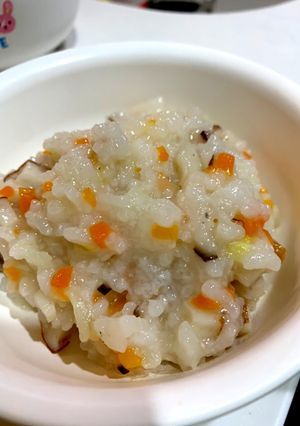 栄養満点野菜たっぷりもちもち粥♫離乳食も-レシピのメイン写真