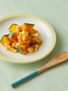 ほくほく甘♪かぼちゃと鶏そぼろの糀甘酒煮-レシピのメイン写真