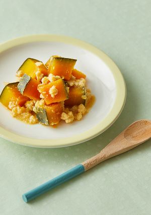 ほくほく甘♪かぼちゃと鶏そぼろの糀甘酒煮-レシピのメイン写真