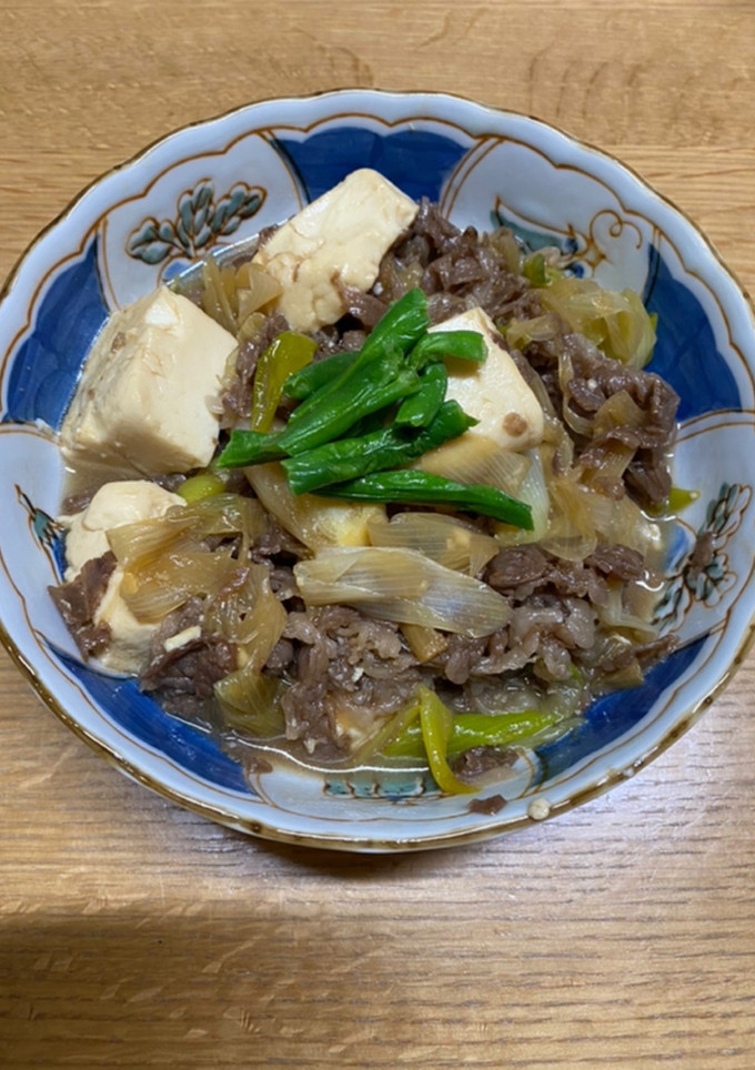 牛薄切り肉ですき焼き風煮物-レシピのメイン写真
