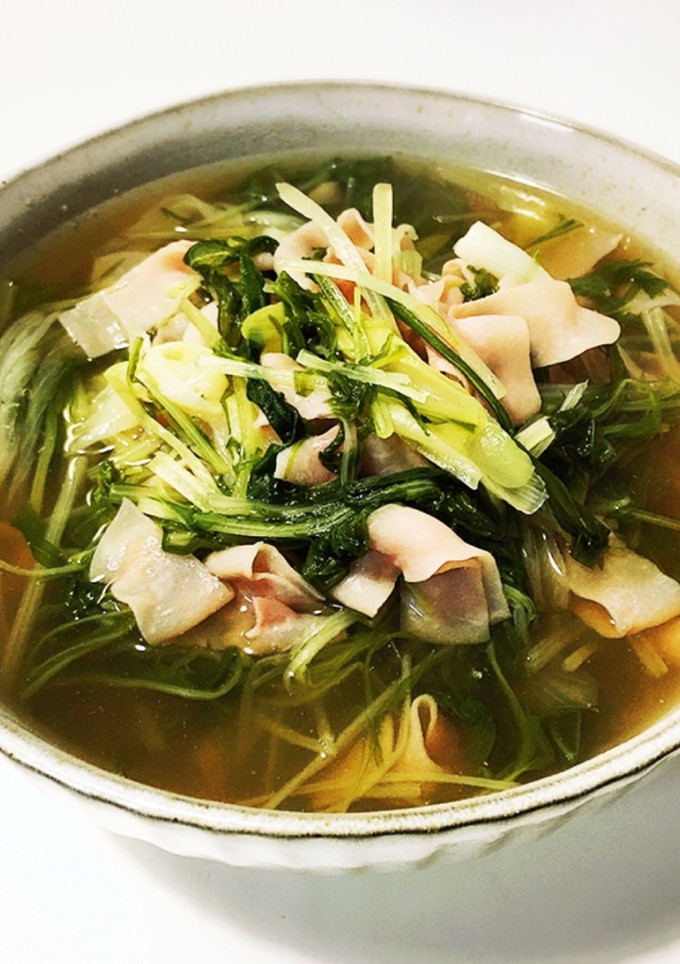 水菜とハムの煮浸し-レシピのメイン写真