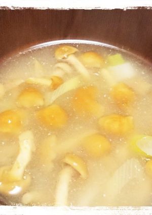 シンプル☆なめこと長ネギのお味噌汁-レシピのメイン写真
