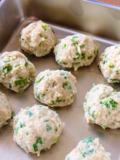 ヘルシ~♪にら&豆腐入り鶏団子【冷凍用】-レシピのメイン写真