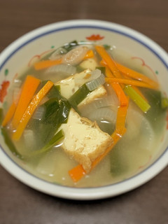 決め手は厚揚げ!入れて煮るだけスープ-レシピのメイン写真